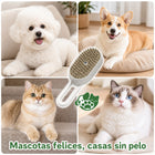 Cepillo Eléctrico de Vapor 3 en 1 PawDoe – Vapor, Spray y Cepillado para Perros y Gatos